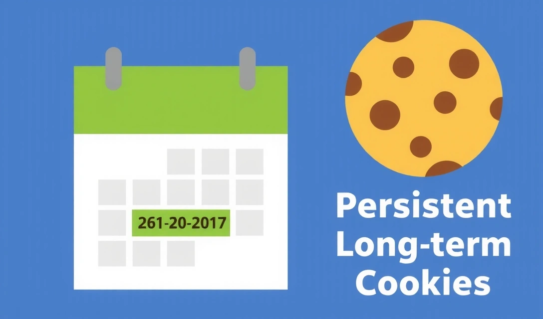 Ilustrace kalendáře symbolizující dlouhodobé uchovávání cookies