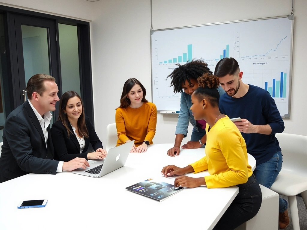 Tým digitálního marketingu plánuje strategii