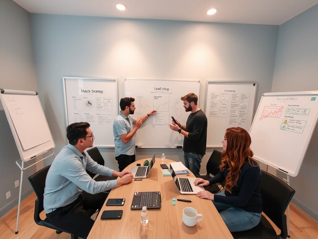 Tým leadmint s.r.o. pracující na strategii sociálních médií